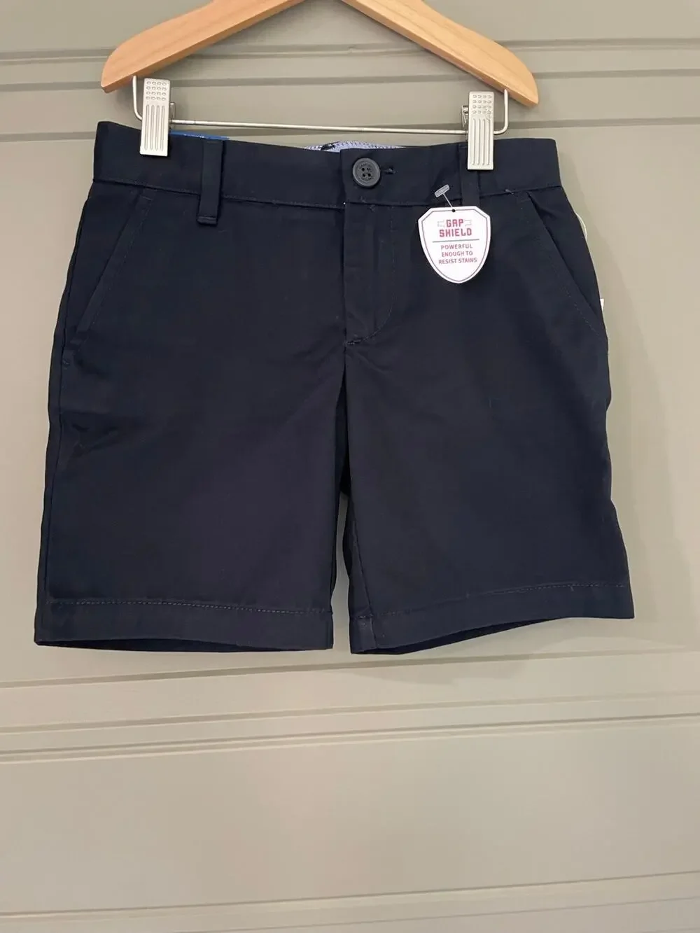 NEW Gap Navy Blue Shorts Adj Waist 8 girls Uniform School